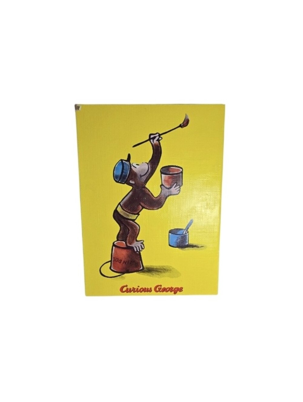Curious George paints his Room Picture Frame Margaret & H.a.rey Wall Decor Read